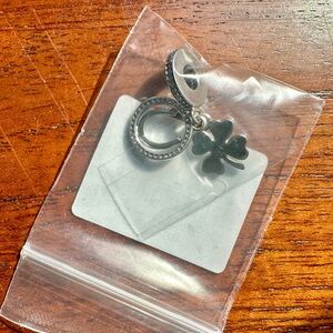 Pandora Silver Clover & Horse Shoe Charm